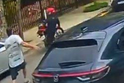 Família com carrinho de bebê reage a tentativa de assalto; criminoso é preso com arma falsa