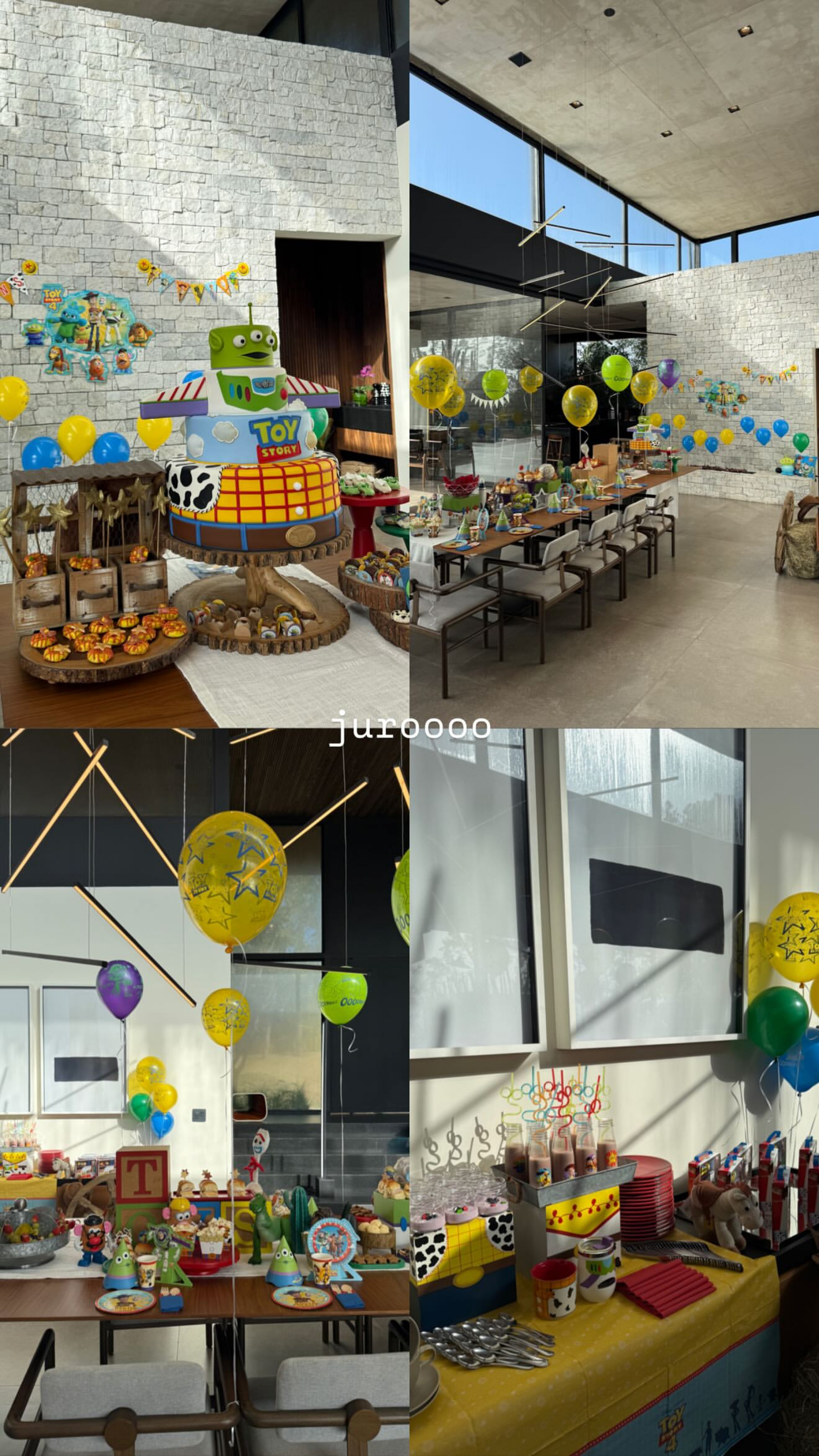 Decoração da festa de Cris foi inspirada no filme 'Toy Story'  - Reprodução/Instagram