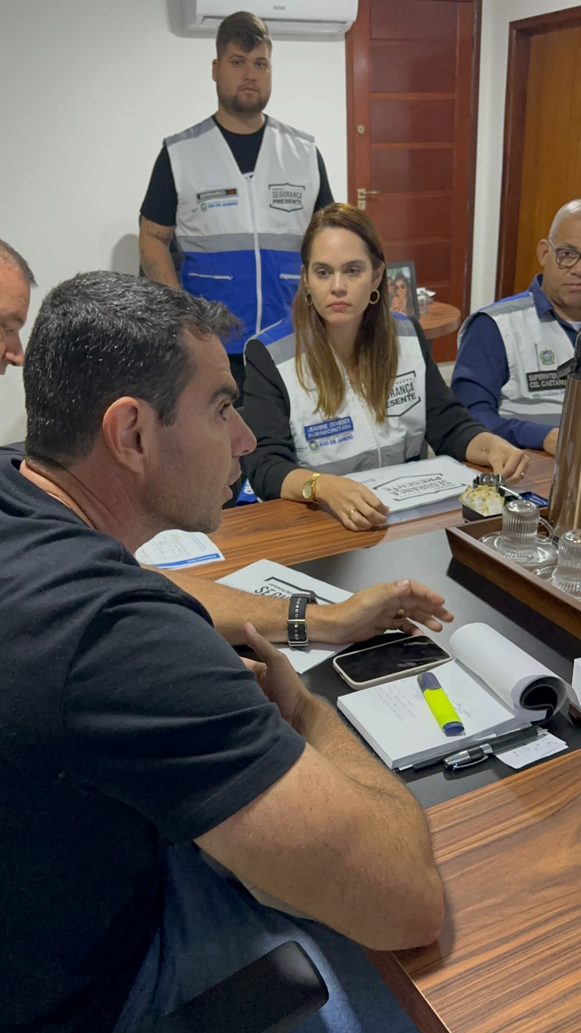 Fabinho e a subsecretária de Projetos Especiais do Governo do Rio de Janeiro, Jeanine Domenech - Ascom