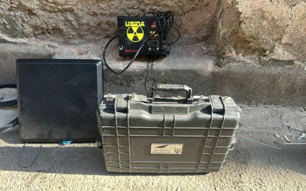 Equipamento anti-drone apreendido em Acari