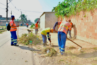 Jardim Gláucia recebe mutirão de limpeza para lançamento do programa Tarifa Zero