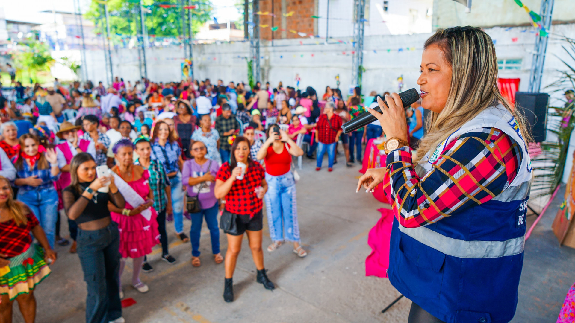 A subsecret&aacute;ria municipal de Aten&ccedil;&atilde;o ao Idoso, M&aacute;rcia Real - PMSJM/ Gilberto Rocha