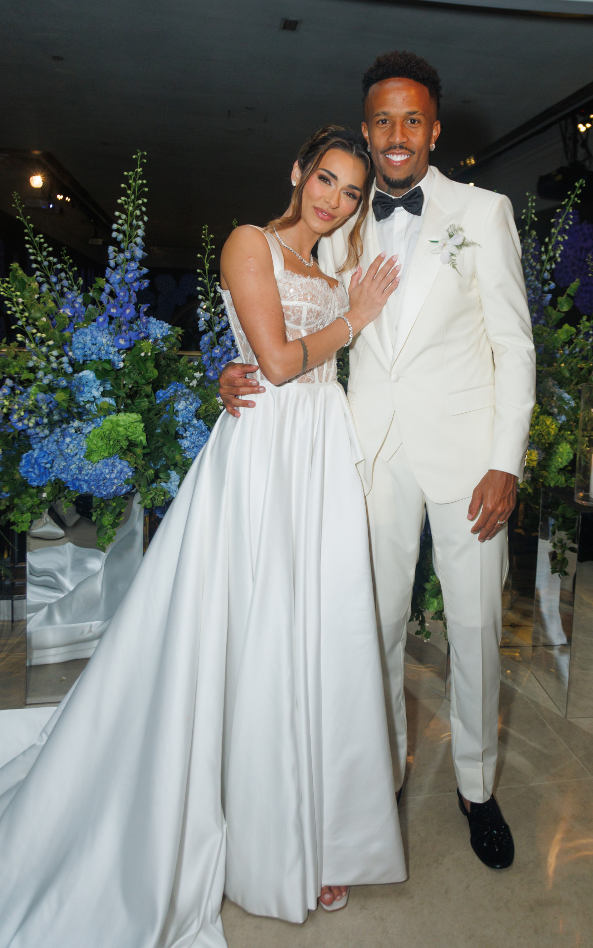 Tainá Castro e Éder Militão se casam em cerimônia luxuosa no Palácio Tangará, em São Paulo