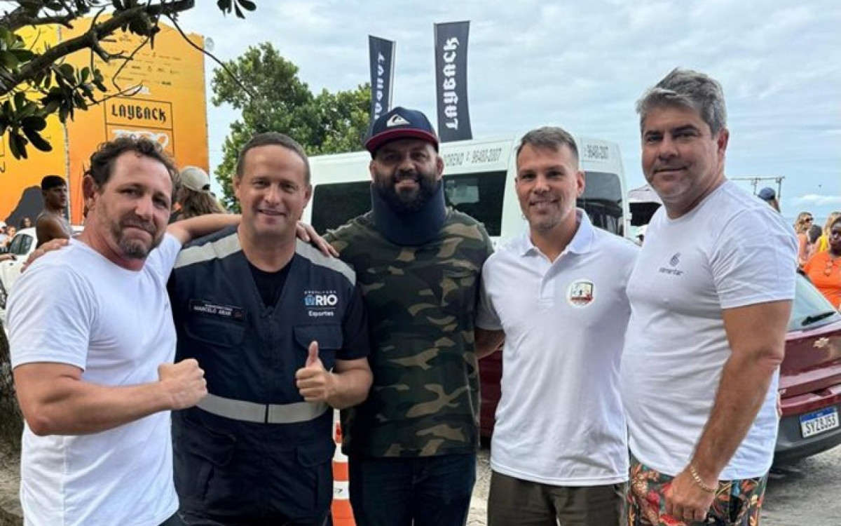 Marcelo Arar, subsecretário de esportes do Rio, e Fabrício Xavier, presidente do Sindultas, marcaram presença no evento 