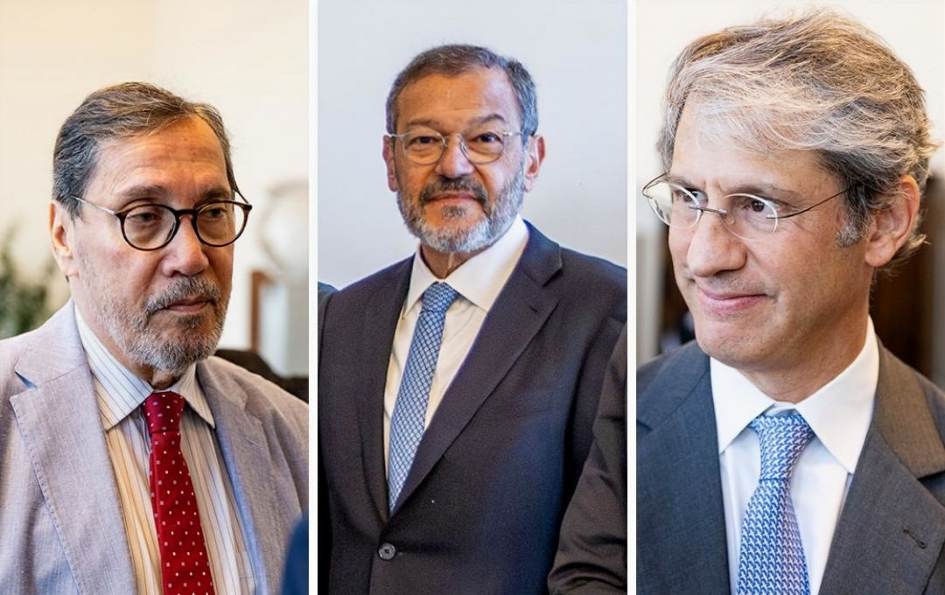 Merval Pereira, Paulo Niemeyer e Jos&eacute; Roberto Castro Neves representaram a ABL no encontro - Brunno Dantas / TJRJ