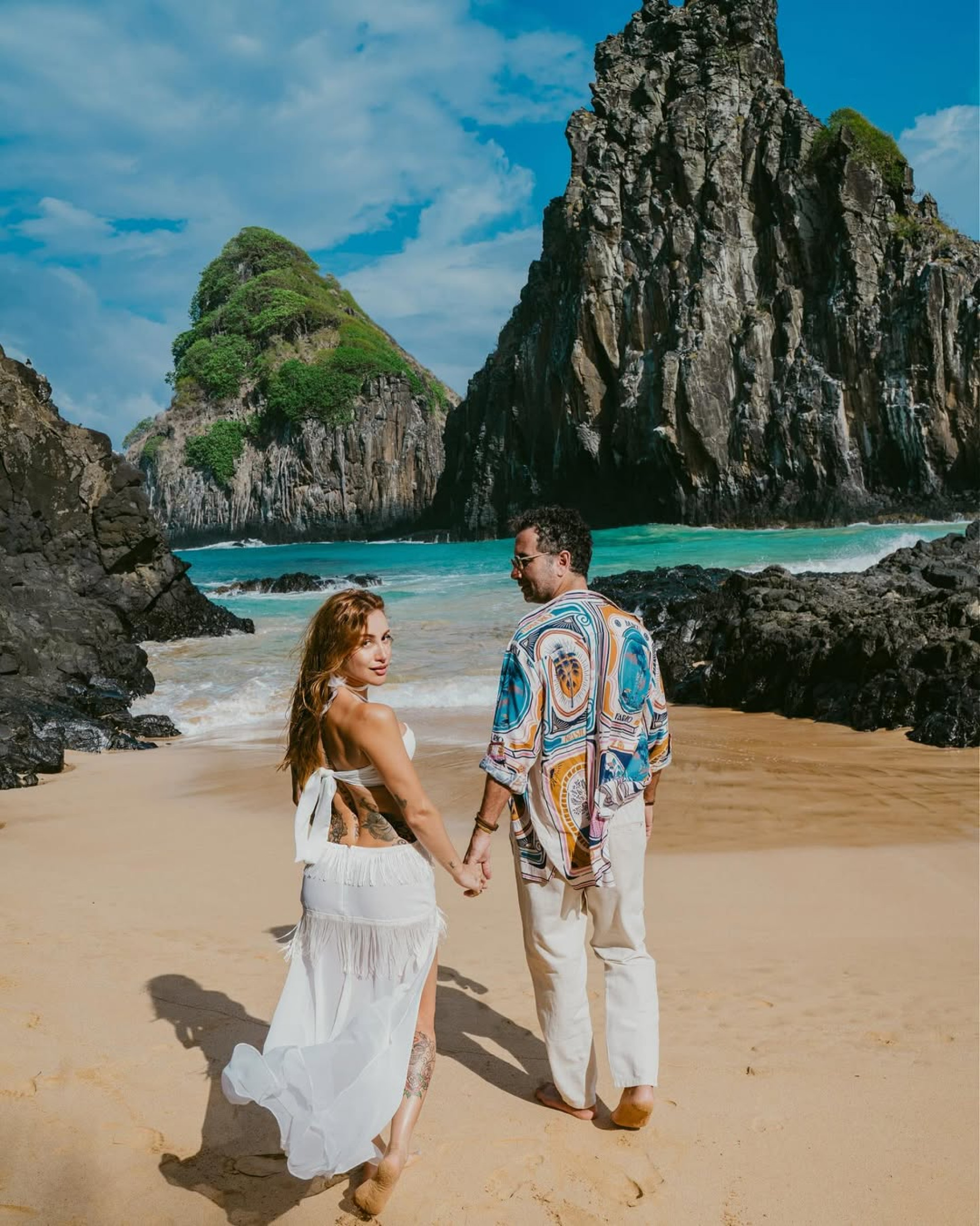 Je?ssica Correia foi pedida em casamento por Marco Luque em Noronha  - Reprodução/Instagram 