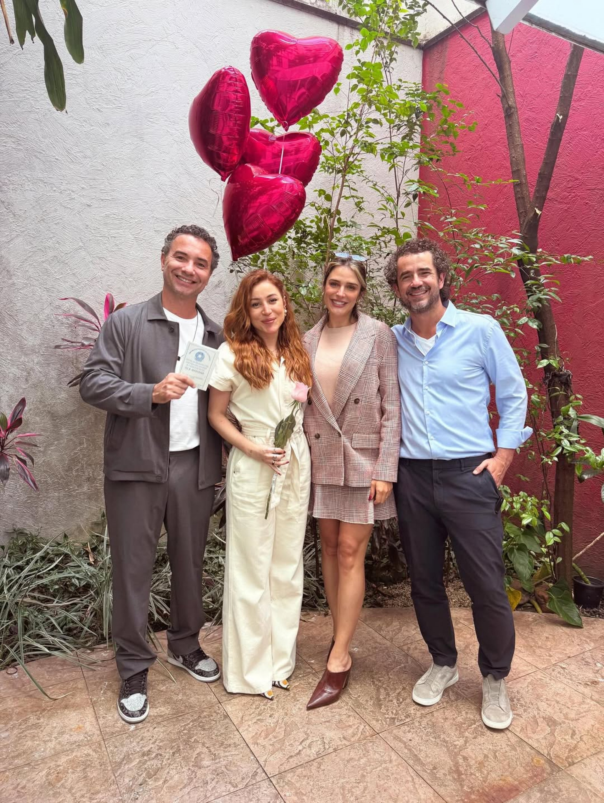 Marco Luque, Je?ssica Correia, Rafa Brites e Felipe Andreoli  - Reprodução/Instagram 