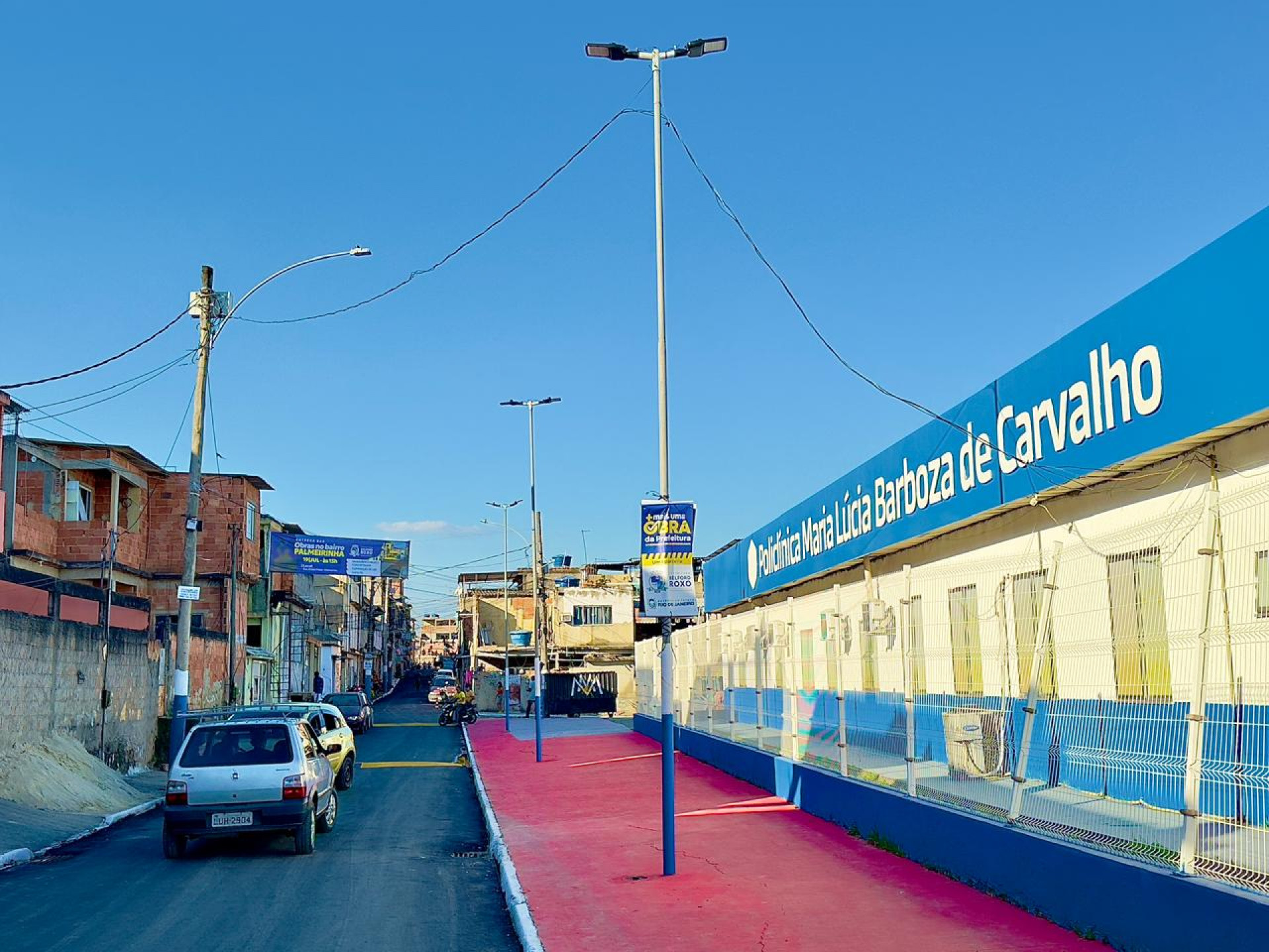 As ruas da Palmeirinha ganharam nova pavimenta&ccedil;&atilde;o e ilumina&ccedil;&atilde;o de led   - Jeovani Campos / PMBR