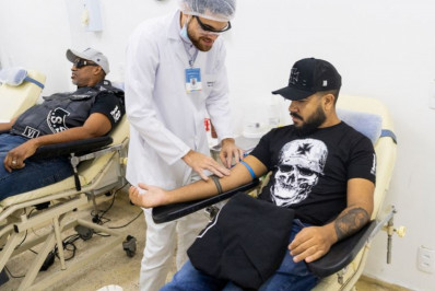 Hemonúcleo recebe doadores de motoclube gonçalense