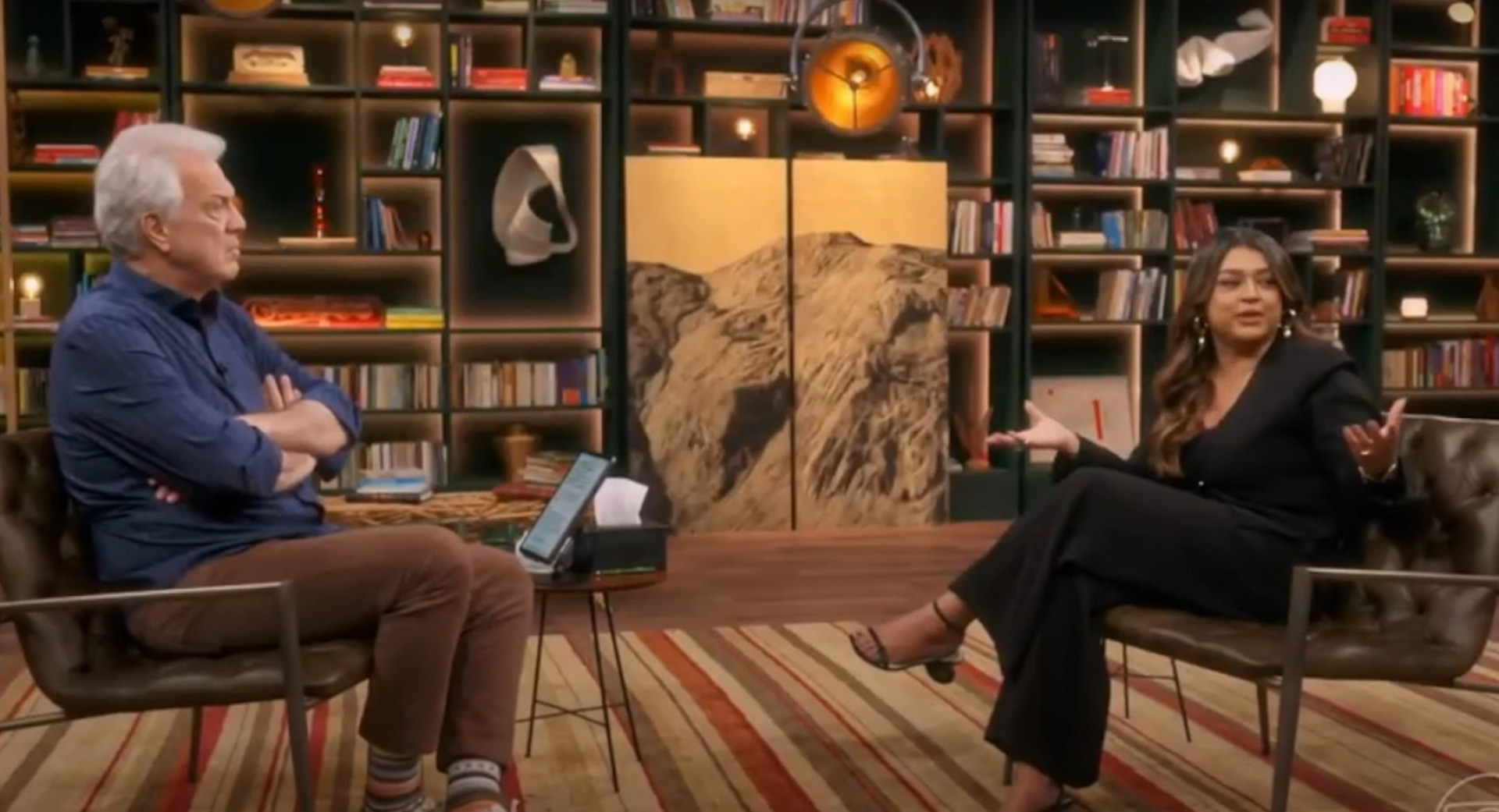 Preta Gil durante o 'Conversa com Bial' - Reprodução  de vídeo / TV Globo