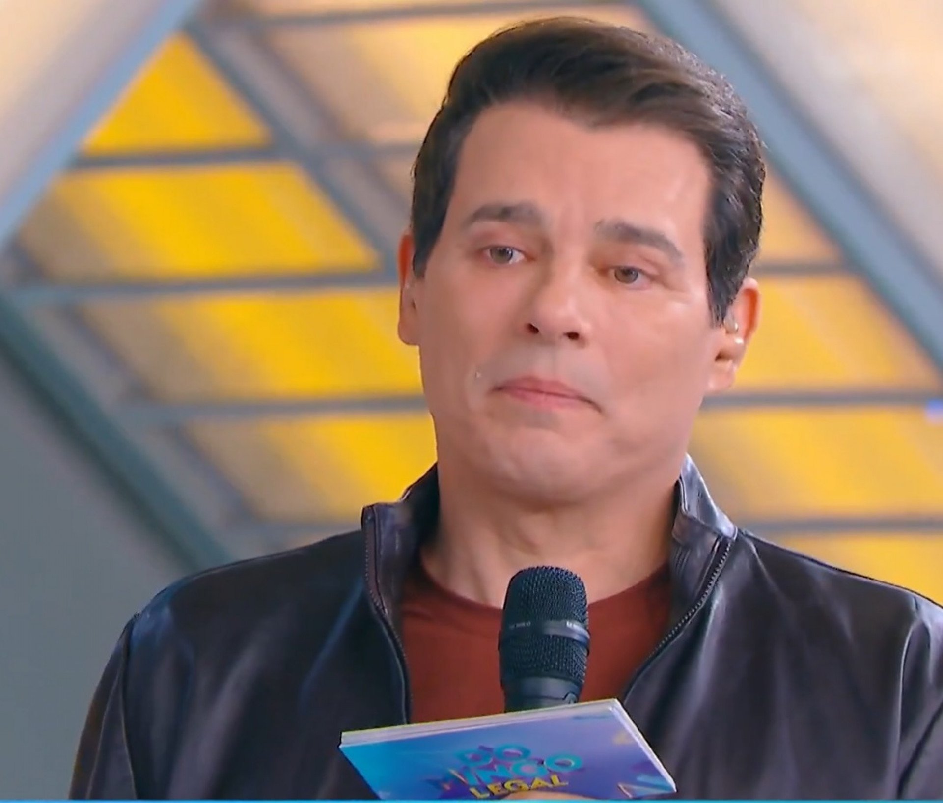 Celso Portiolli durante o 'Domingo Legal' - Reprodução de vídeo / SBT