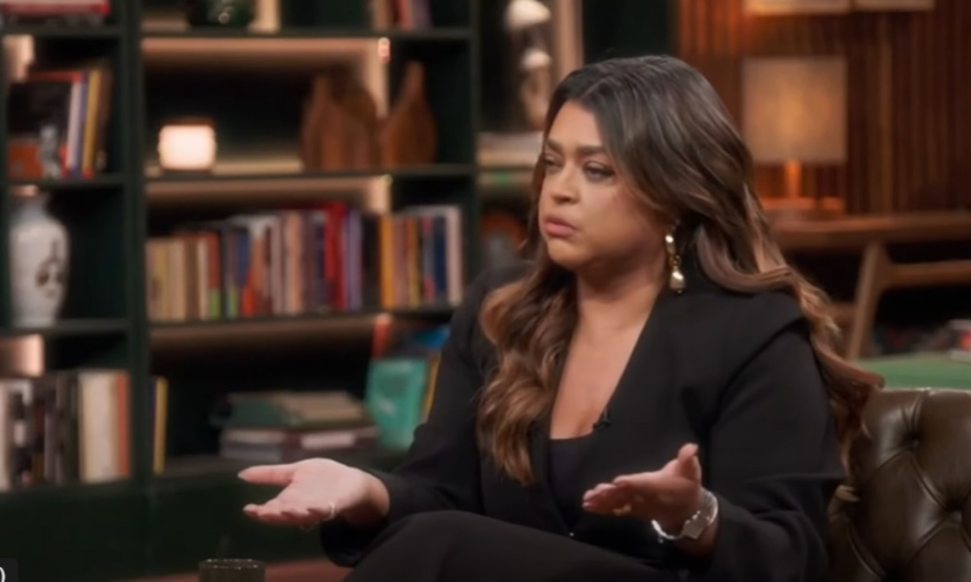 Preta Gil durante o 'Conversa com Bial' - Reprodução  de vídeo / TV Globo