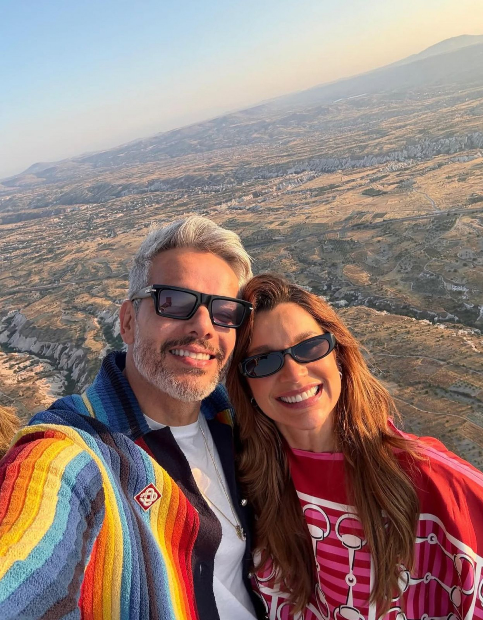 Flávia Alessandra e Otaviano Costa na Turquia  - Reprodução Instagram