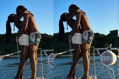 Clara Moneke ganha beijinho e mão boba de Breno Ferreira 