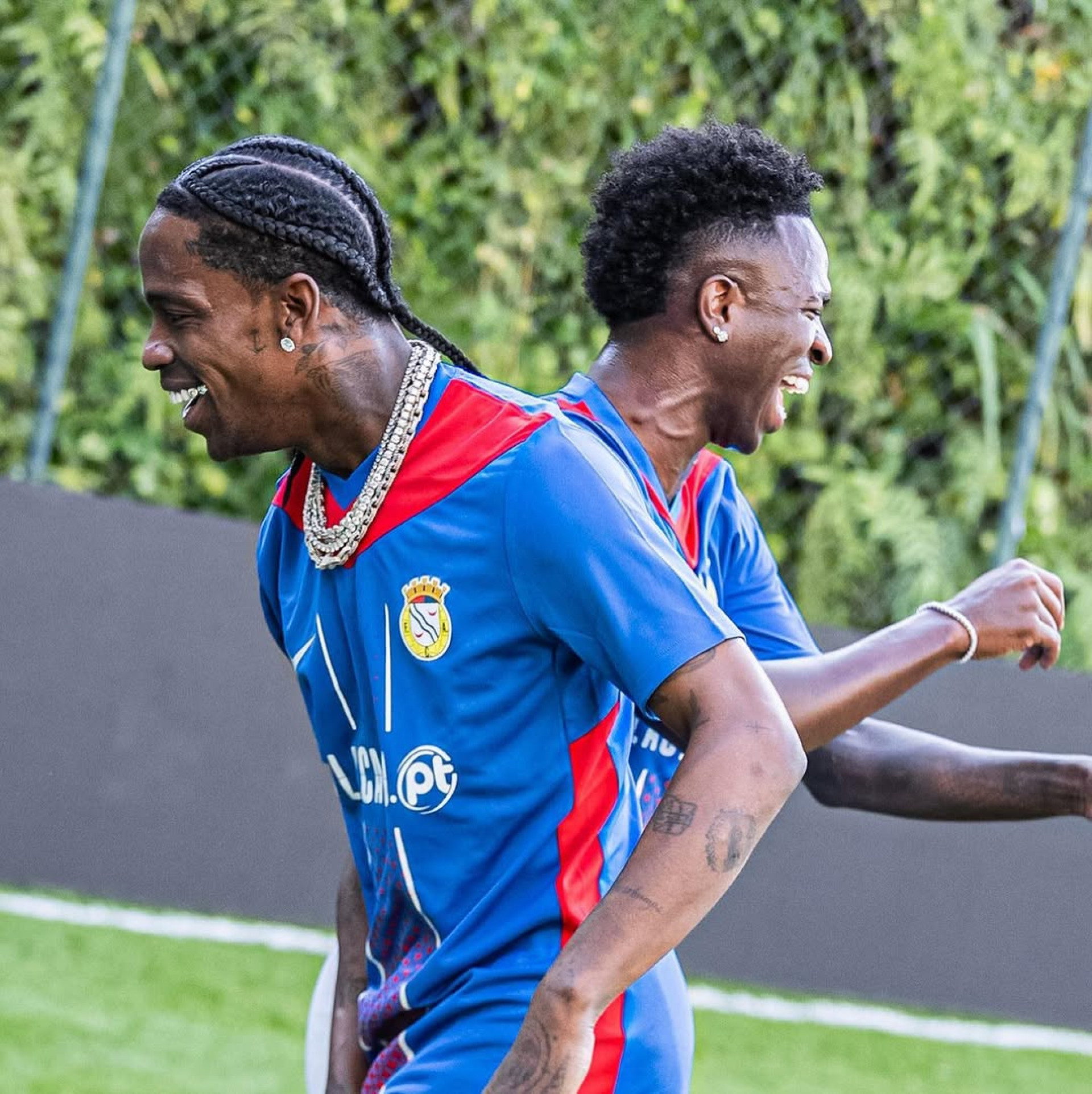 Travis Scott e Vini Jr. - Reprodução / Instagram