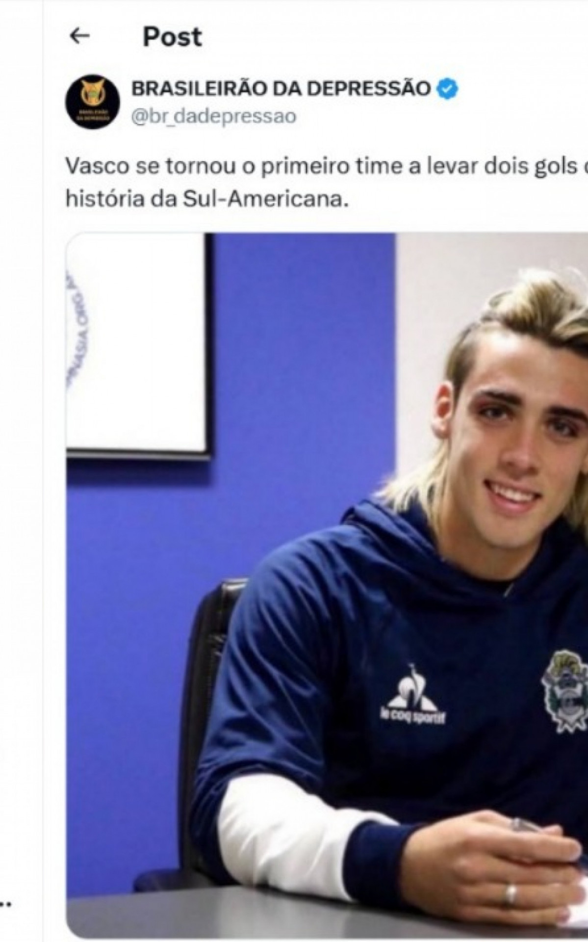 Eliminação do Vasco na Sul-Americana rende memes na web