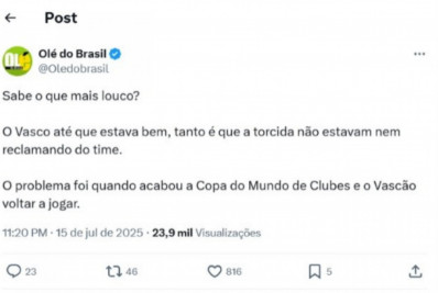 Eliminação do Vasco na Sul-Americana rende memes na web; veja
