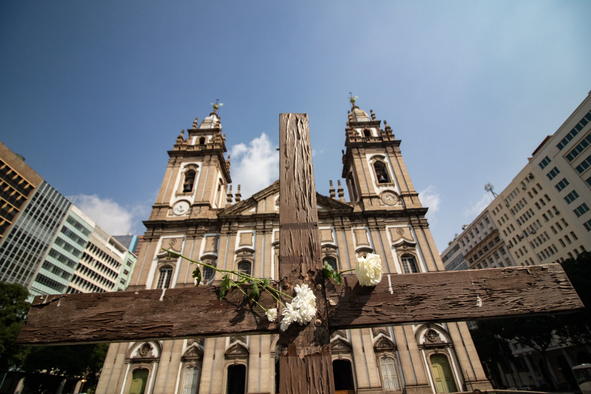 32 anos da chacina são lembrados com ato simbólico no Rio - Érica Martin / Agência O Dia