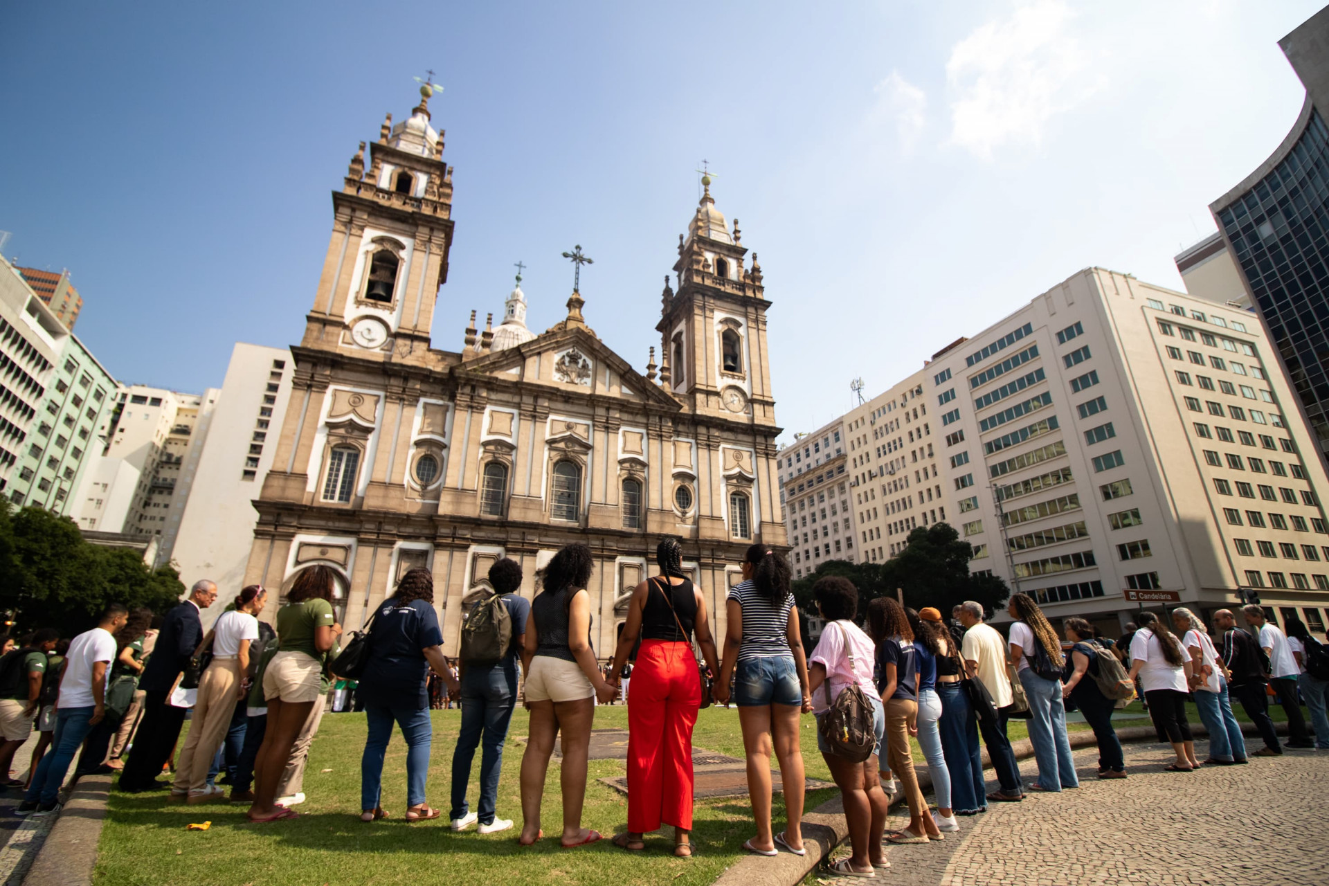 32 anos da chacina são lembrados com ato simbólico no Rio - Érica Martin / Agência O Dia