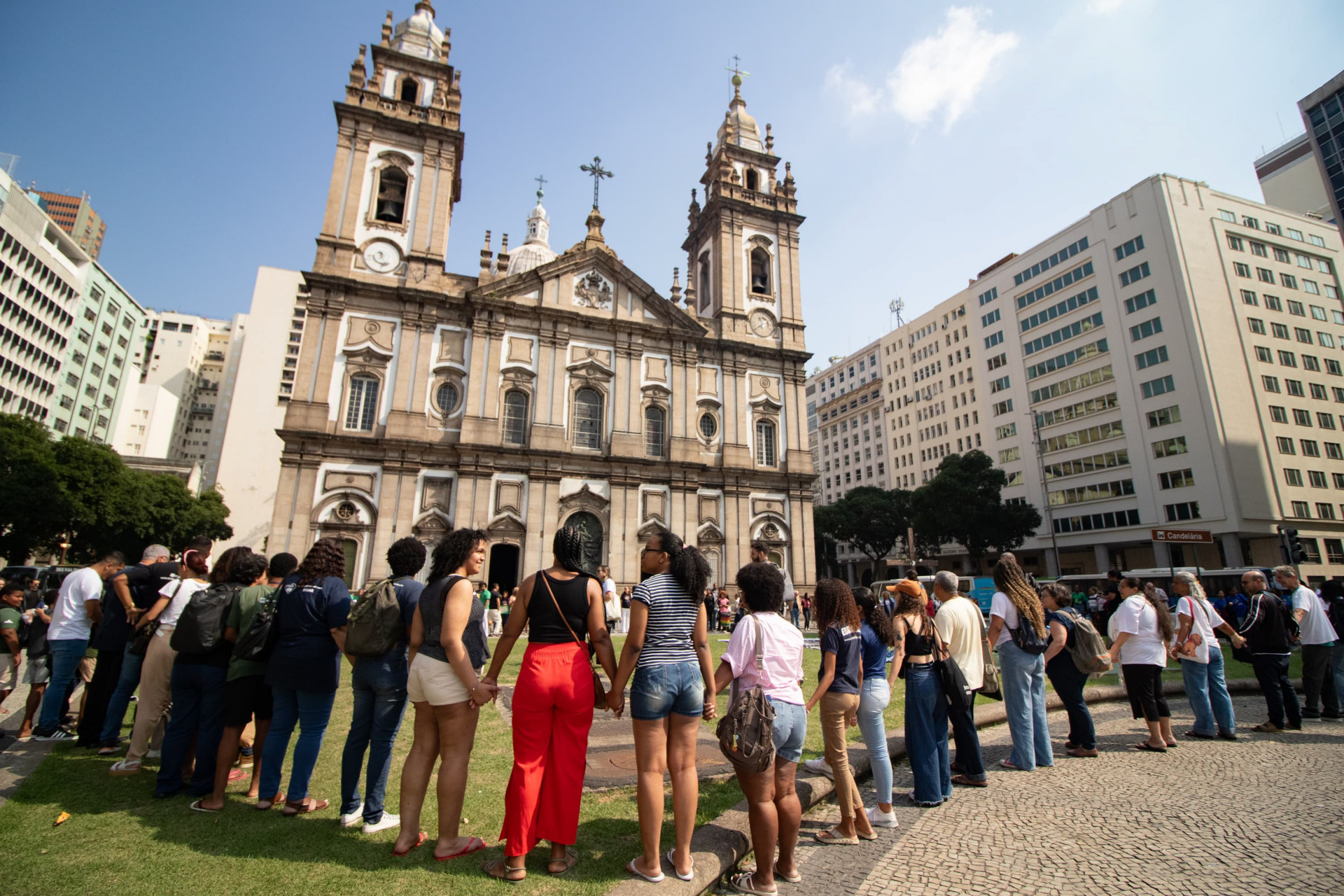 32 anos da chacina são lembrados com ato simbólico no Rio - Érica Martin / Agência O Dia