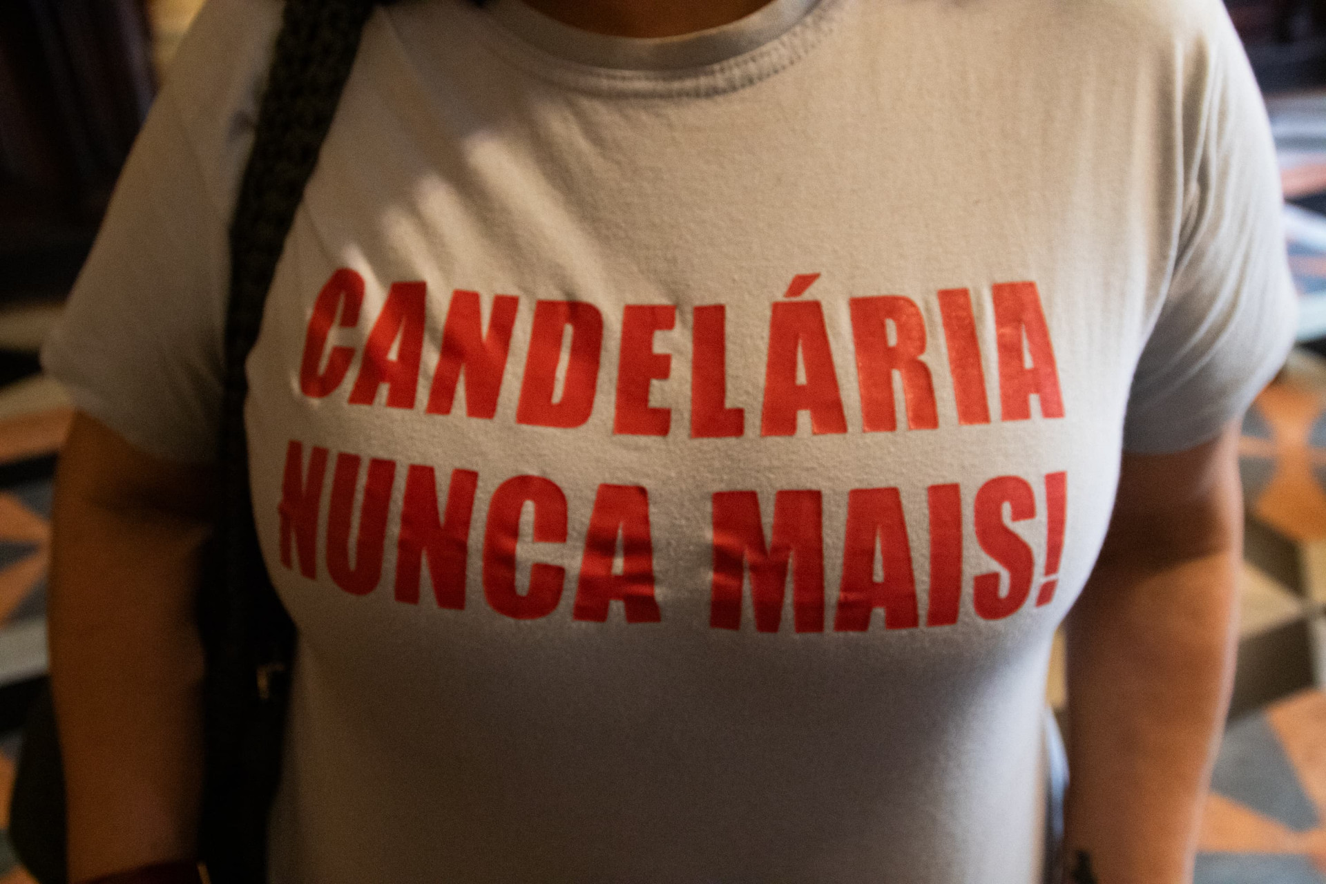 32 anos da chacina são lembrados com ato simbólico no Rio - Érica Martin / Agência O Dia