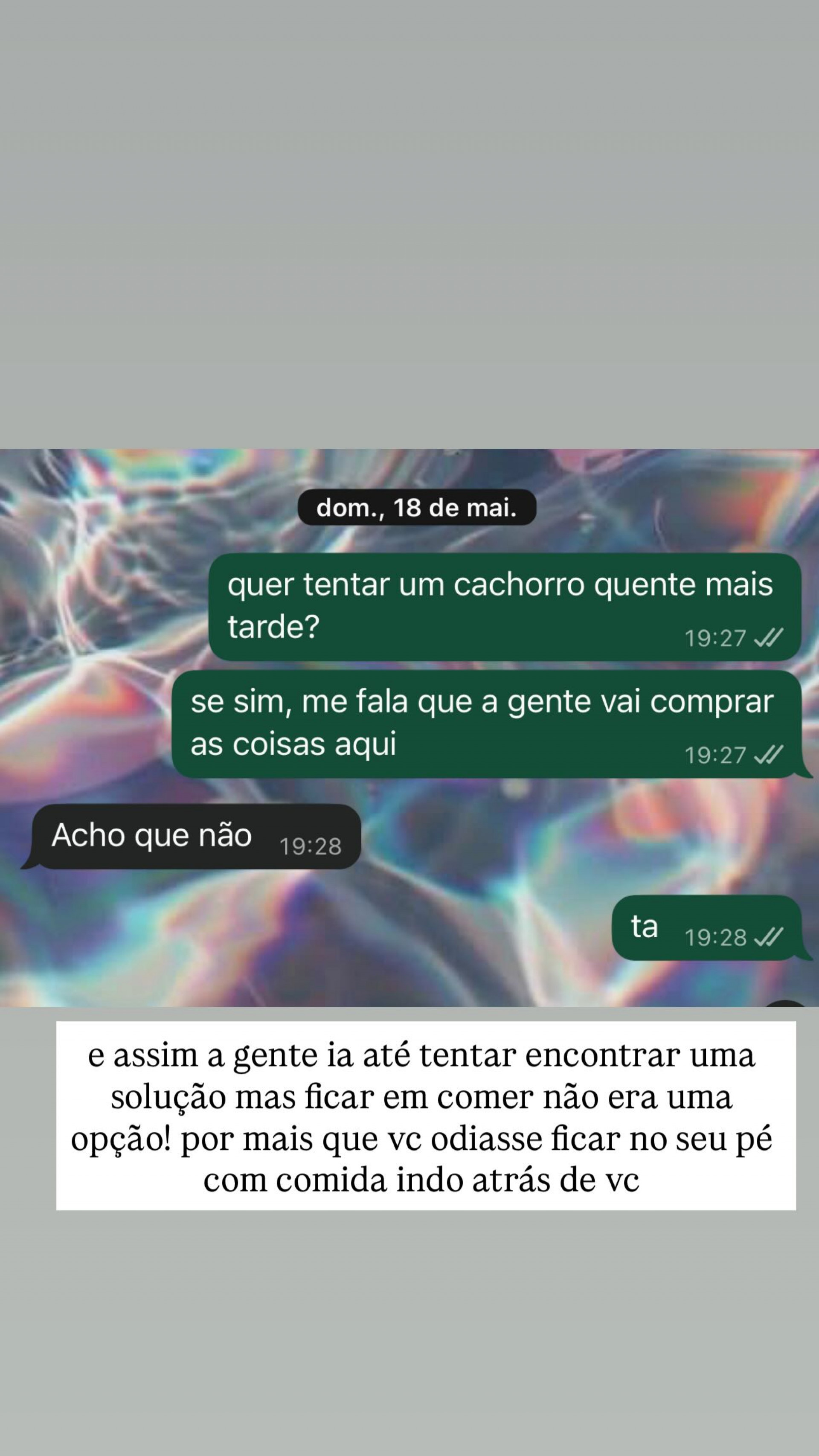 Amiga de Preta Gil, Jude Paulla mostra incentivo para cantora comer quando estava viva - Reprodu&ccedil;&atilde;o / Instagram