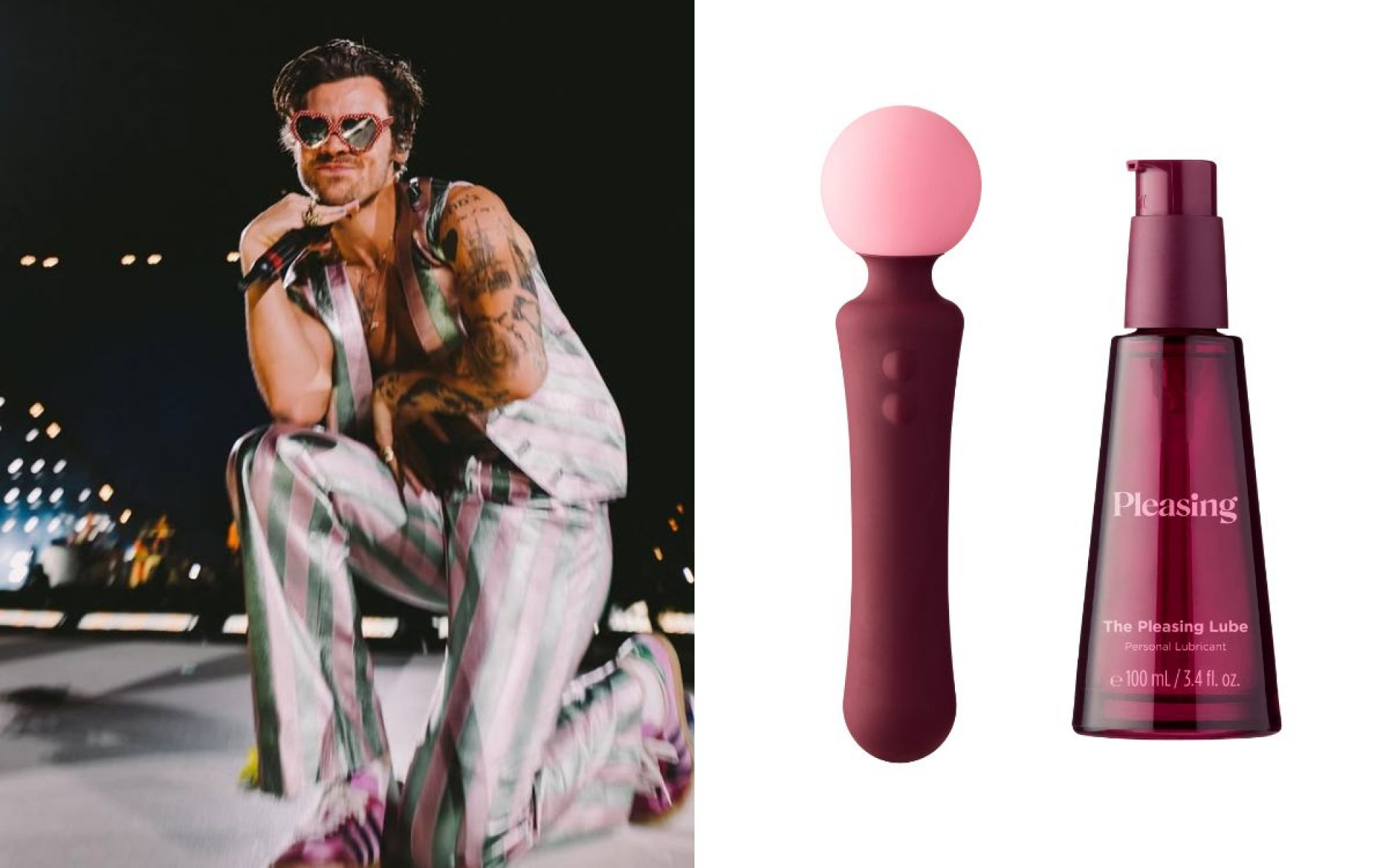 Pleasing, marca de Harry Styles lança vibrador e lubrificante íntimo - Reprodução Instagram / Divulgação