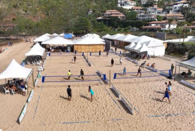 Búzios sedia RIO PRO ITF BT50 de Beach Tennis na Praia de Geribá