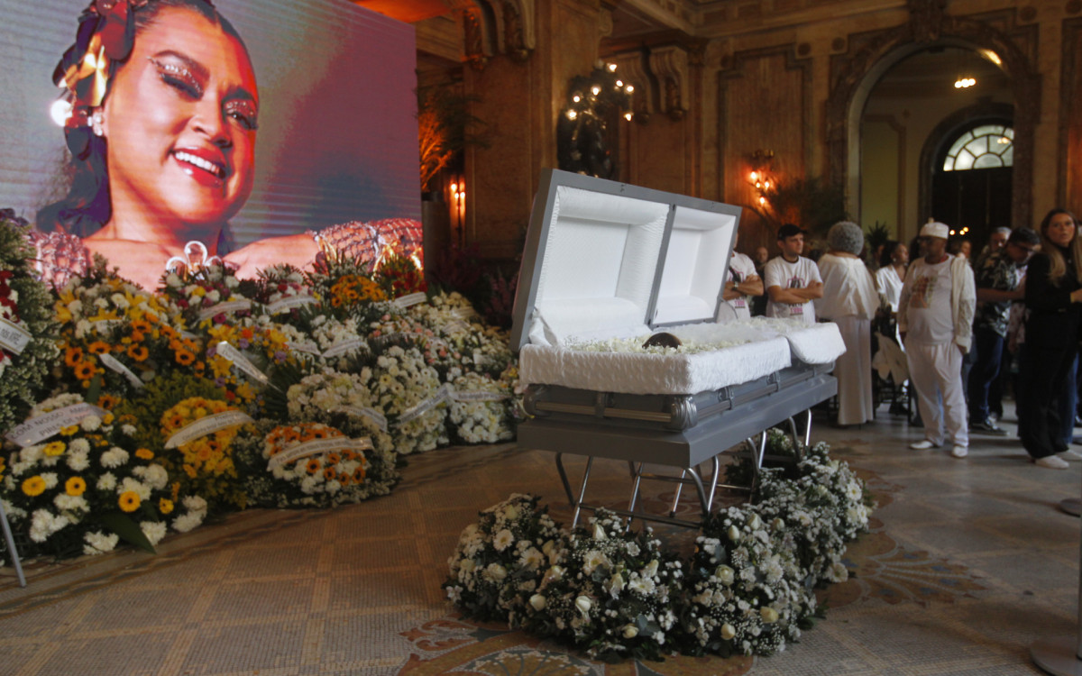 Velório de Preta Gil, no Theatro Municipal, Centro do Rio de Janeiro, nesta sexta-feira (25).