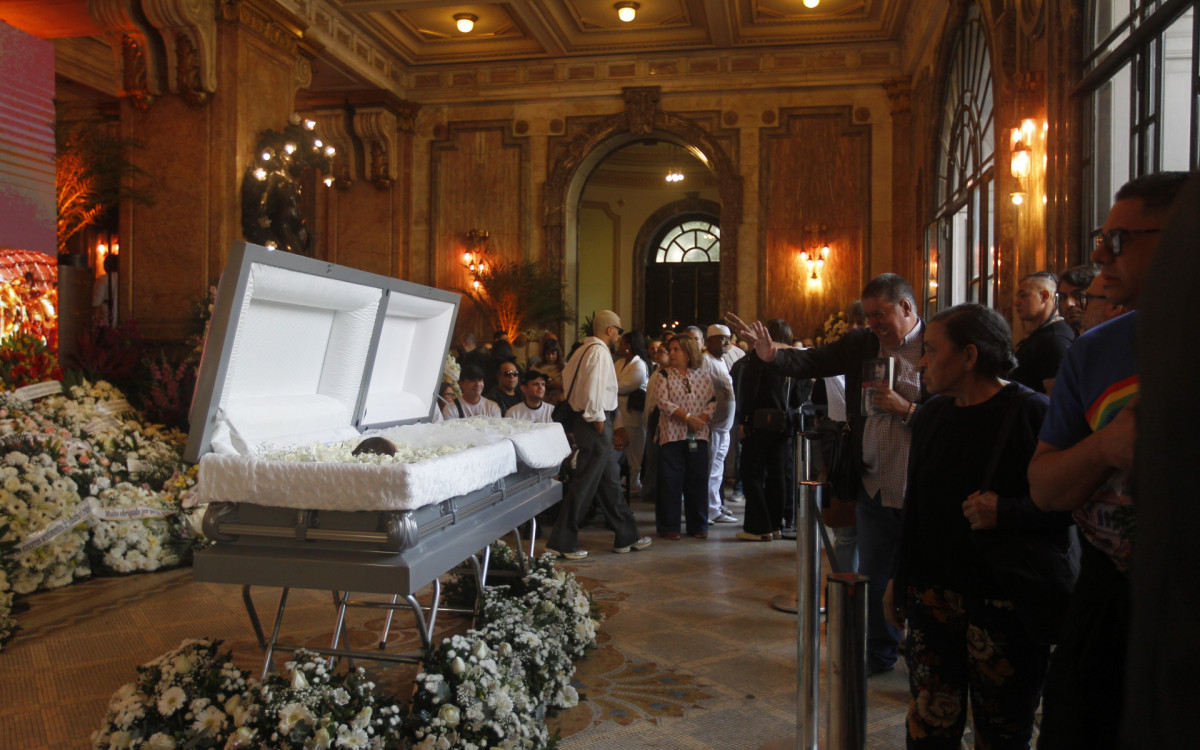 Velório de Preta Gil, no Theatro Municipal, Centro do Rio de Janeiro, nesta sexta-feira (25).