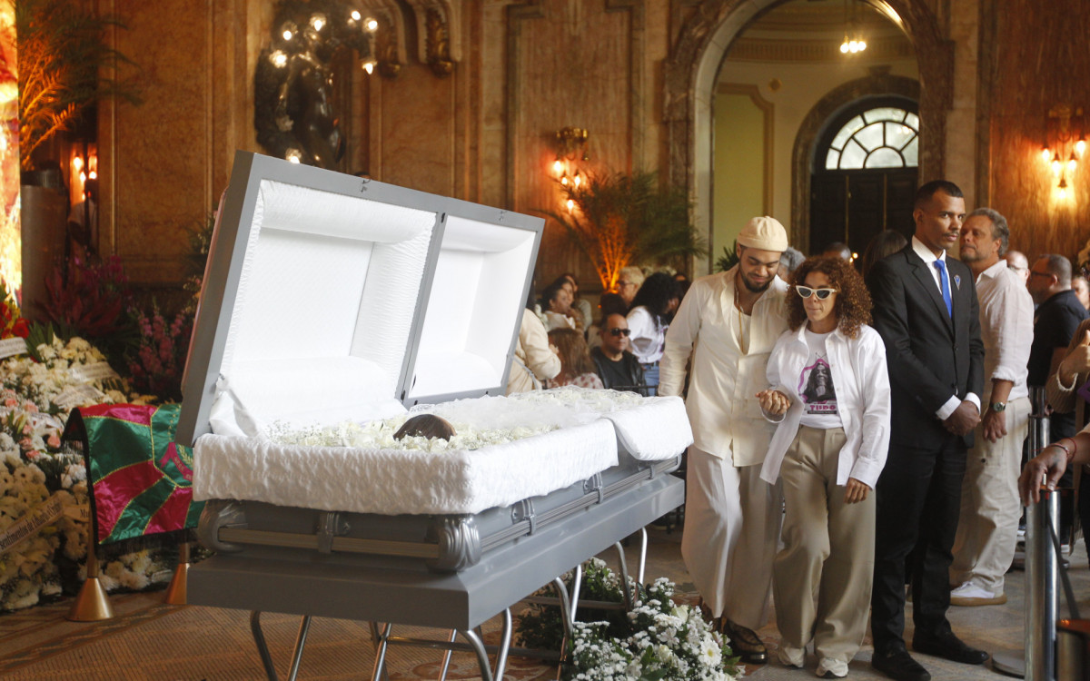 Velório de Preta Gil, no Theatro Municipal, Centro do Rio de Janeiro, nesta sexta-feira (25).