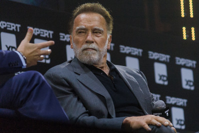 Arnold Schwarzenegger faz palestra em São Paulo