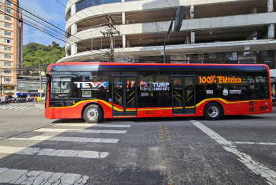 Turp Transporte inicia testes com ônibus elétrico em Petrópolis
