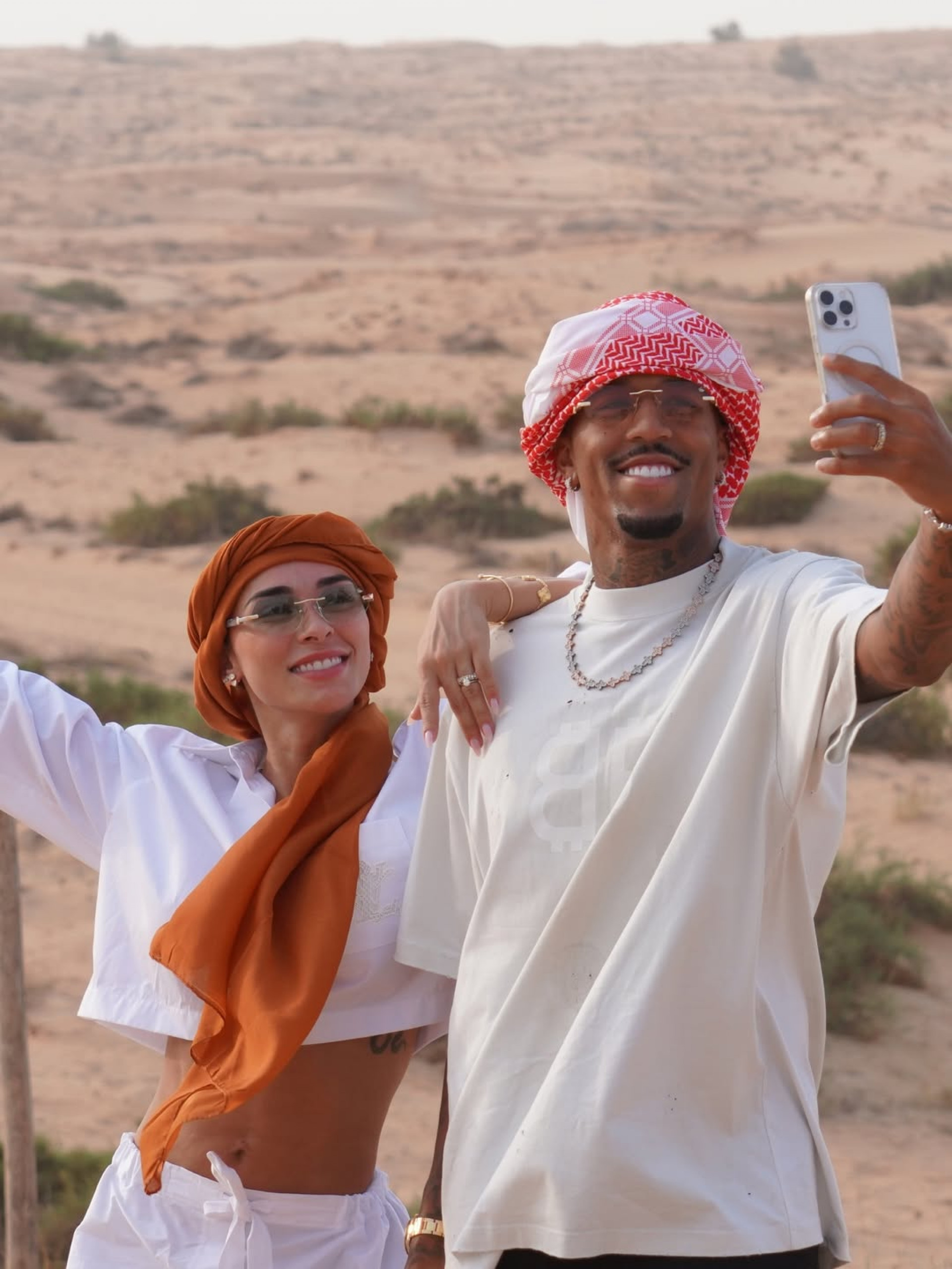Tainá Castro abre álbum de fotos da lua de mel com Éder Militão direto do deserto de Dubai - Reprodução / Instagram