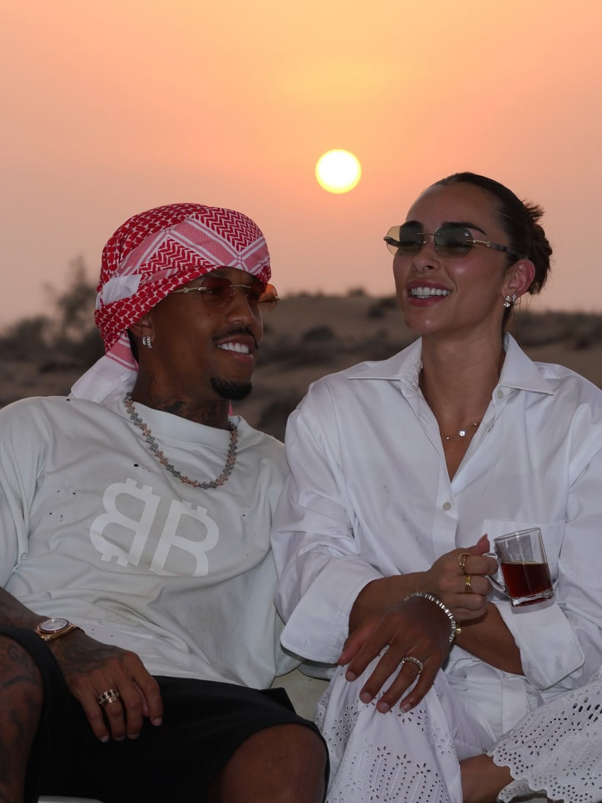 Tainá Castro abre álbum de fotos da lua de mel com Éder Militão direto do deserto de Dubai - Reprodução / Instagram