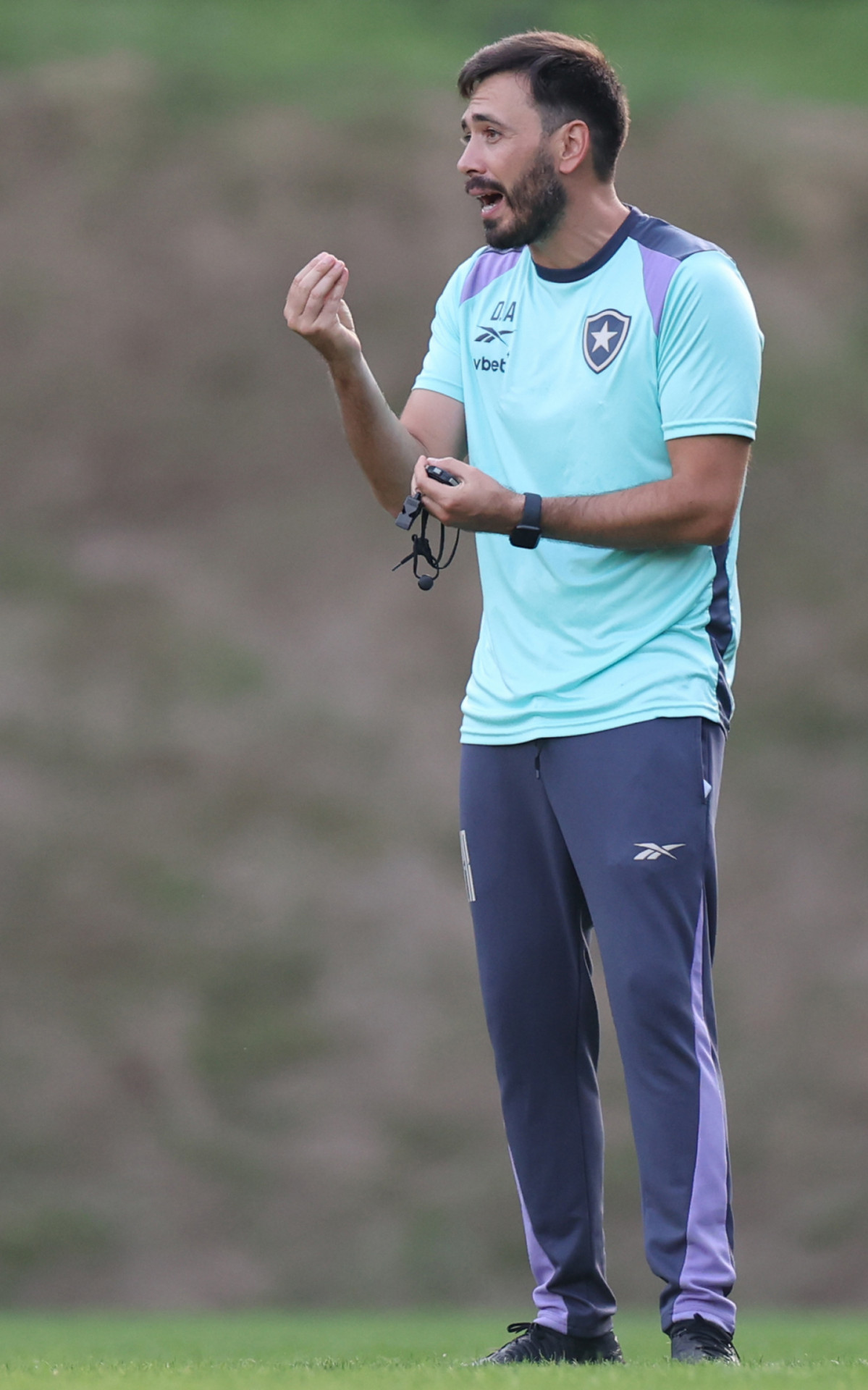 Davide Ancelotti em treino do Botafogo - V&iacute;tor Silva / Botafogo