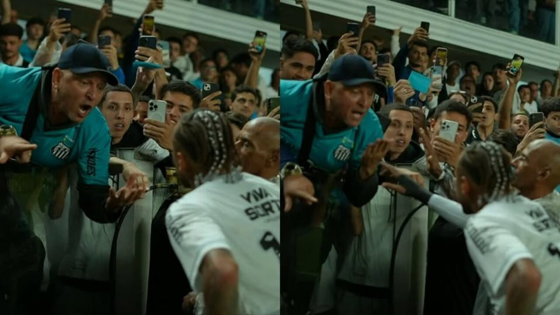 Pai ‘puxa orelha’ de Neymar ap&oacute;s discuss&atilde;o premeditada com torcedor do Santos; bastidores