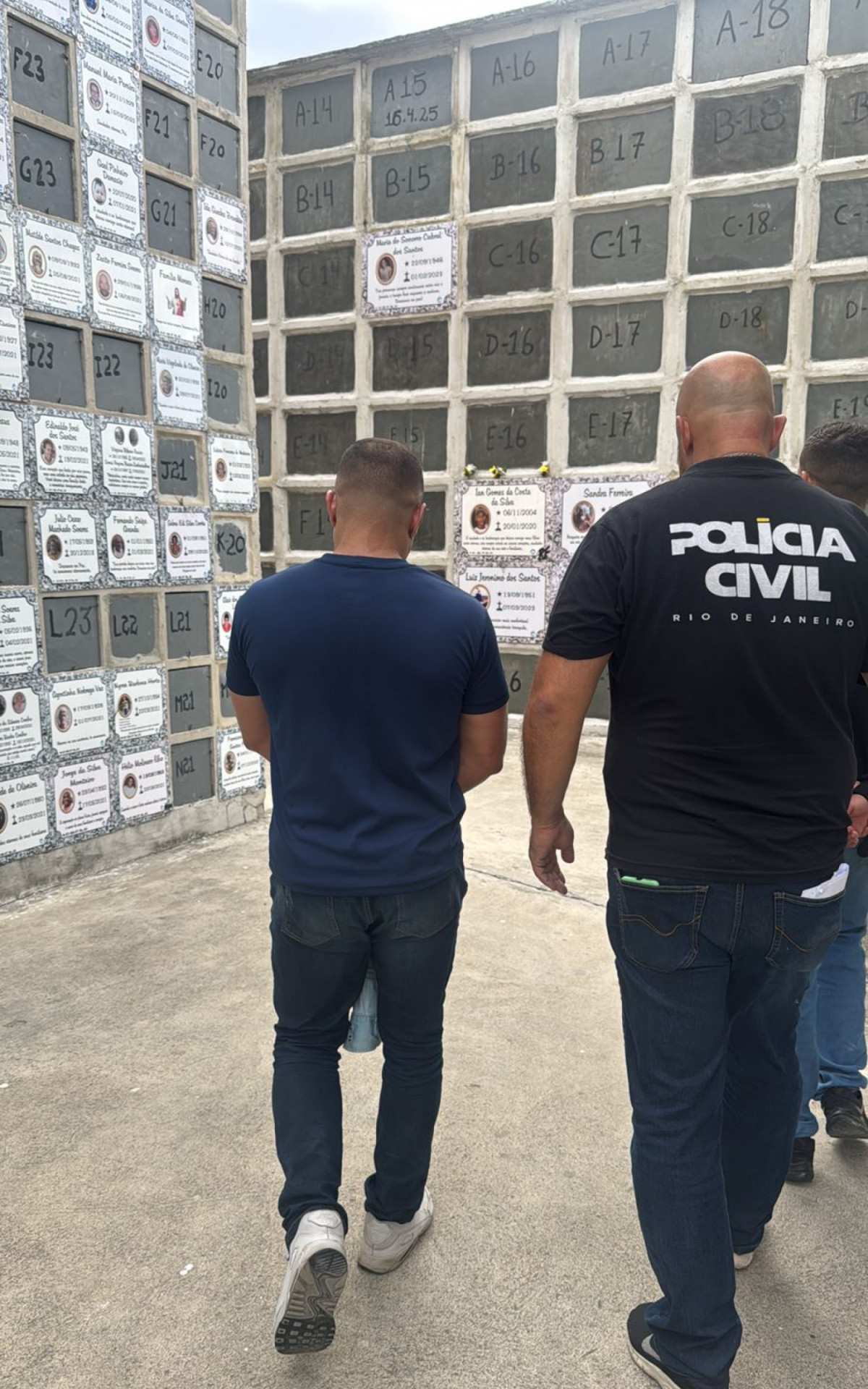 Júlio César foi capturado durante sepultamento da mãe - Reprodução