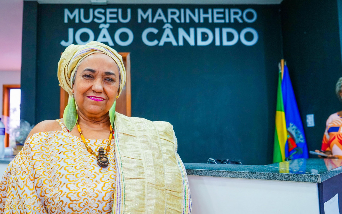 A presidente do Conselho de Segurança Alimentar de Meriti, Iyá Lúcia