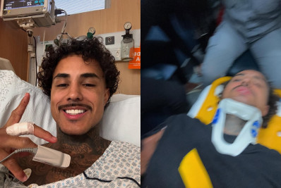 MC Livinho é internado na UTI com pulmão perfurado e relata acidente: 'Imprudência'
