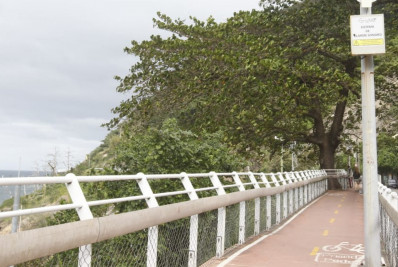 Ciclovia Tim Maia é interditada após alerta de ressaca no mar