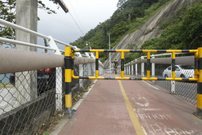 Ciclovia Tim Maia é interditada devido a ondas com mais de dois metros