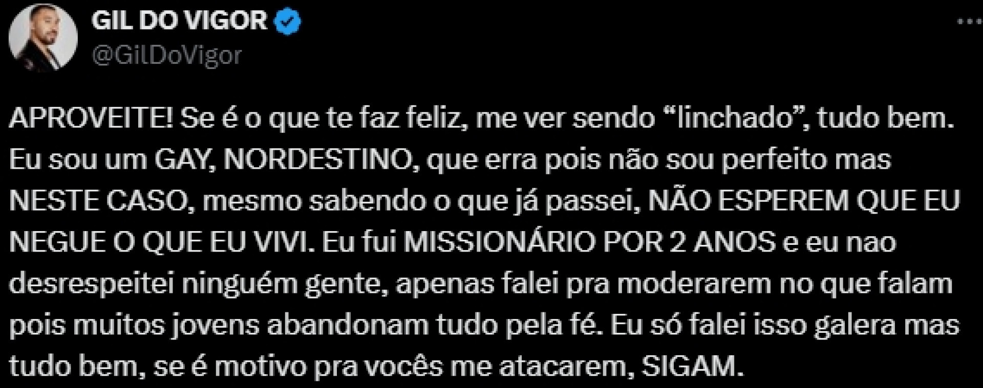 Print - Reprodução/X