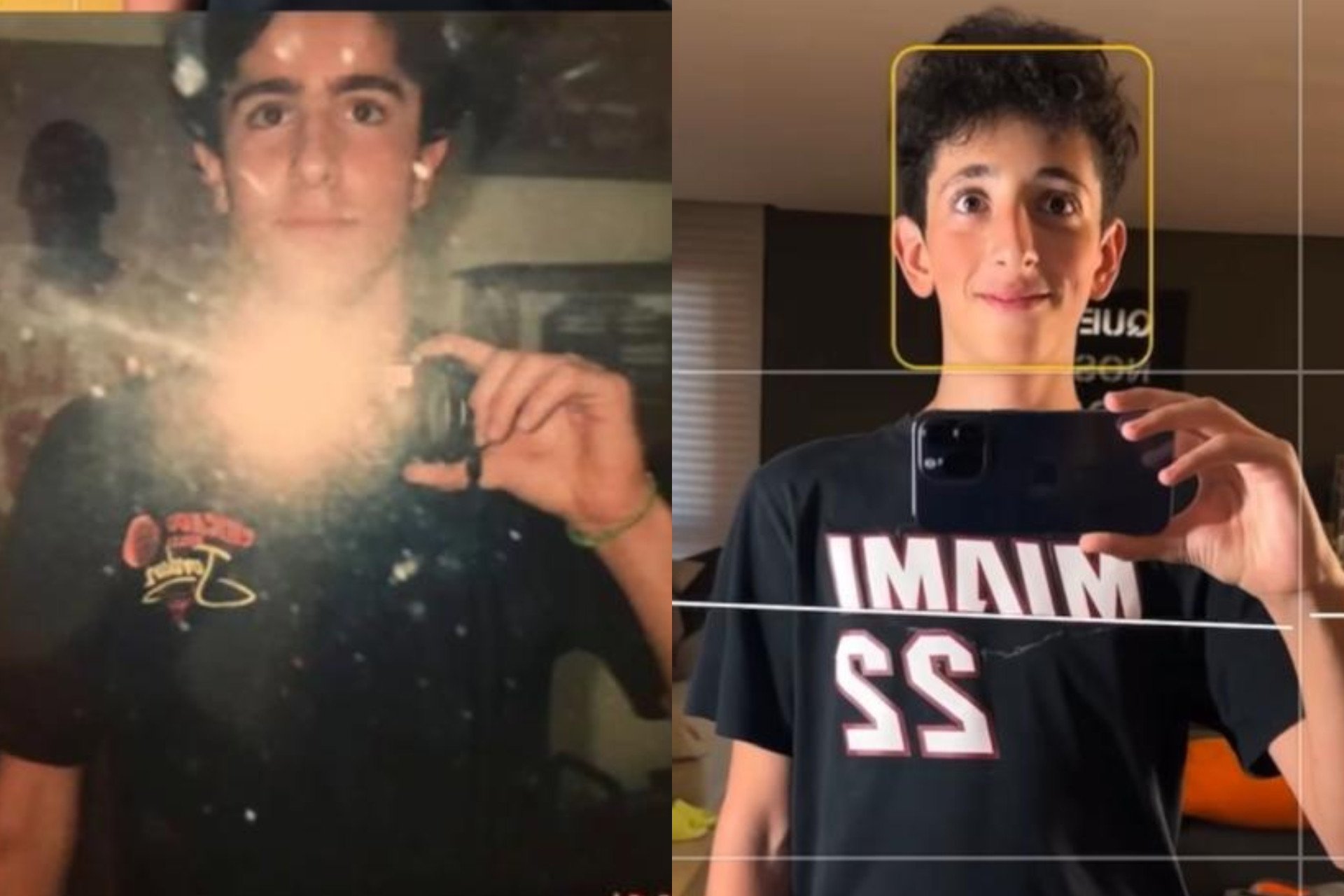 Marcos Mion recria foto antiga com filho e semelhança surpreende - Reprodução / Instagram