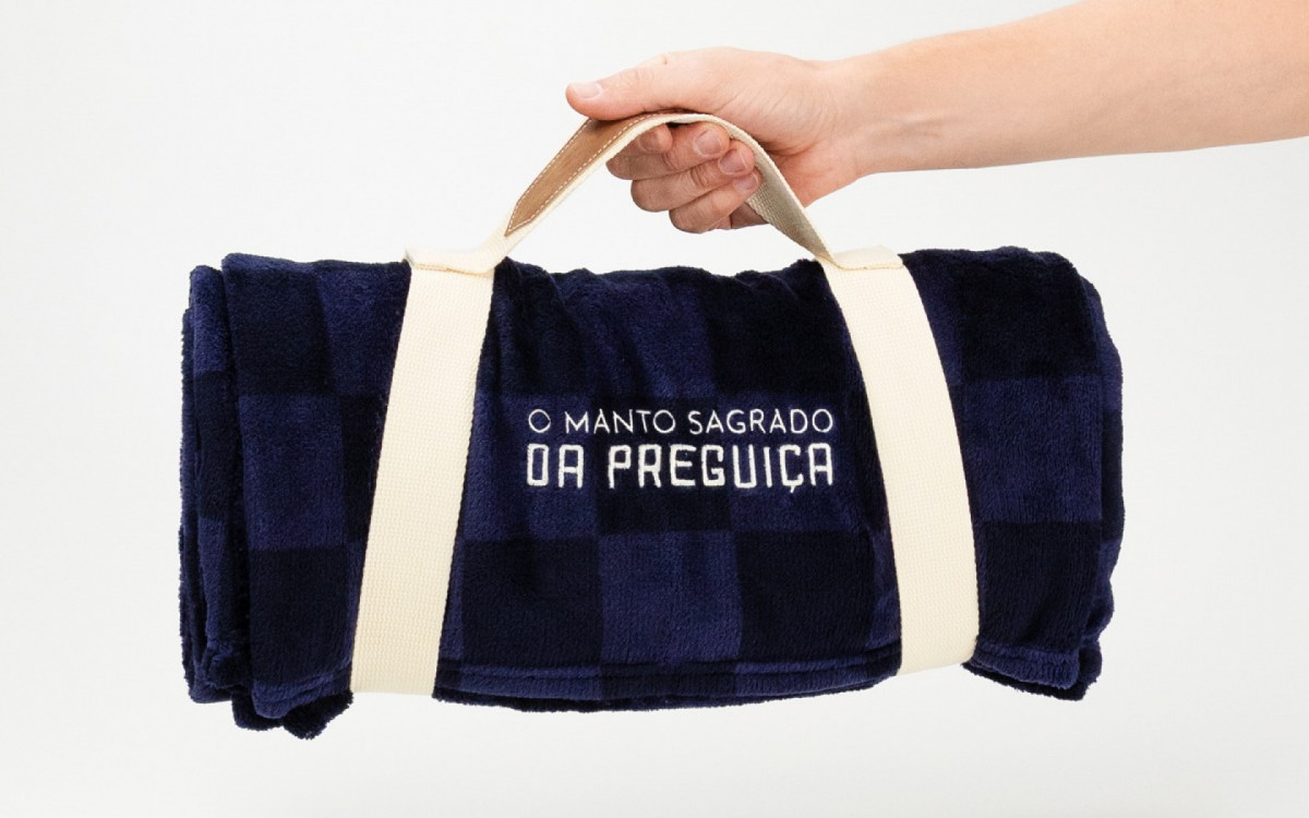 Manta quadriculada preguiça ? R$ 169,90
 - Divulgação