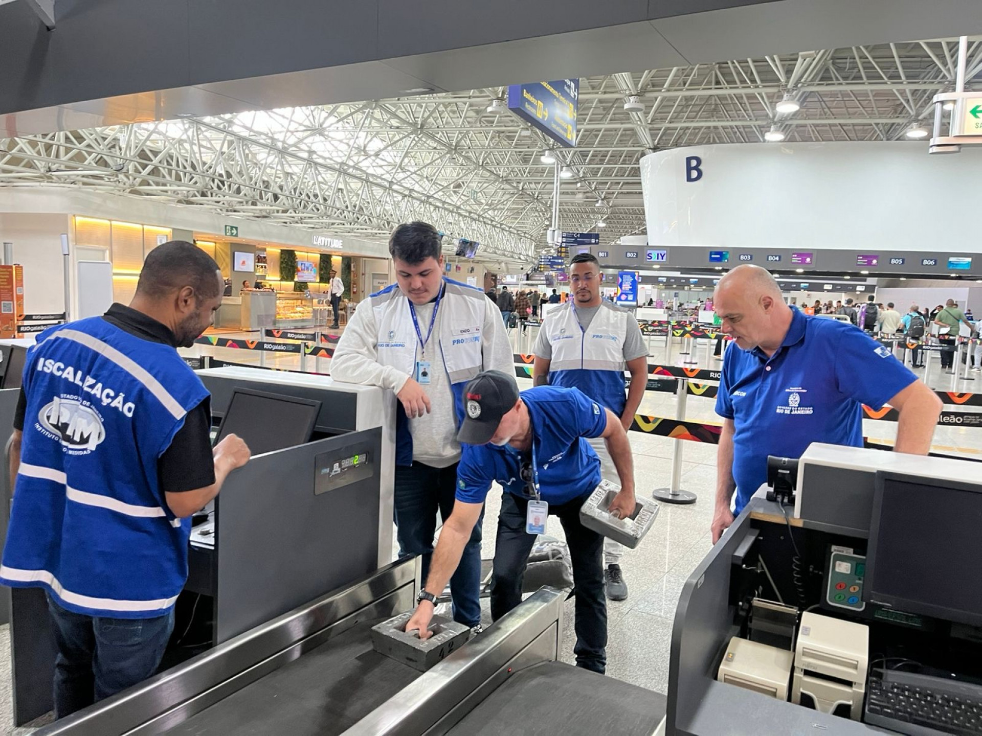 Fiscais encontraram falhas no sistema de pesagem de bagagens - Jader França / Governo do Estado