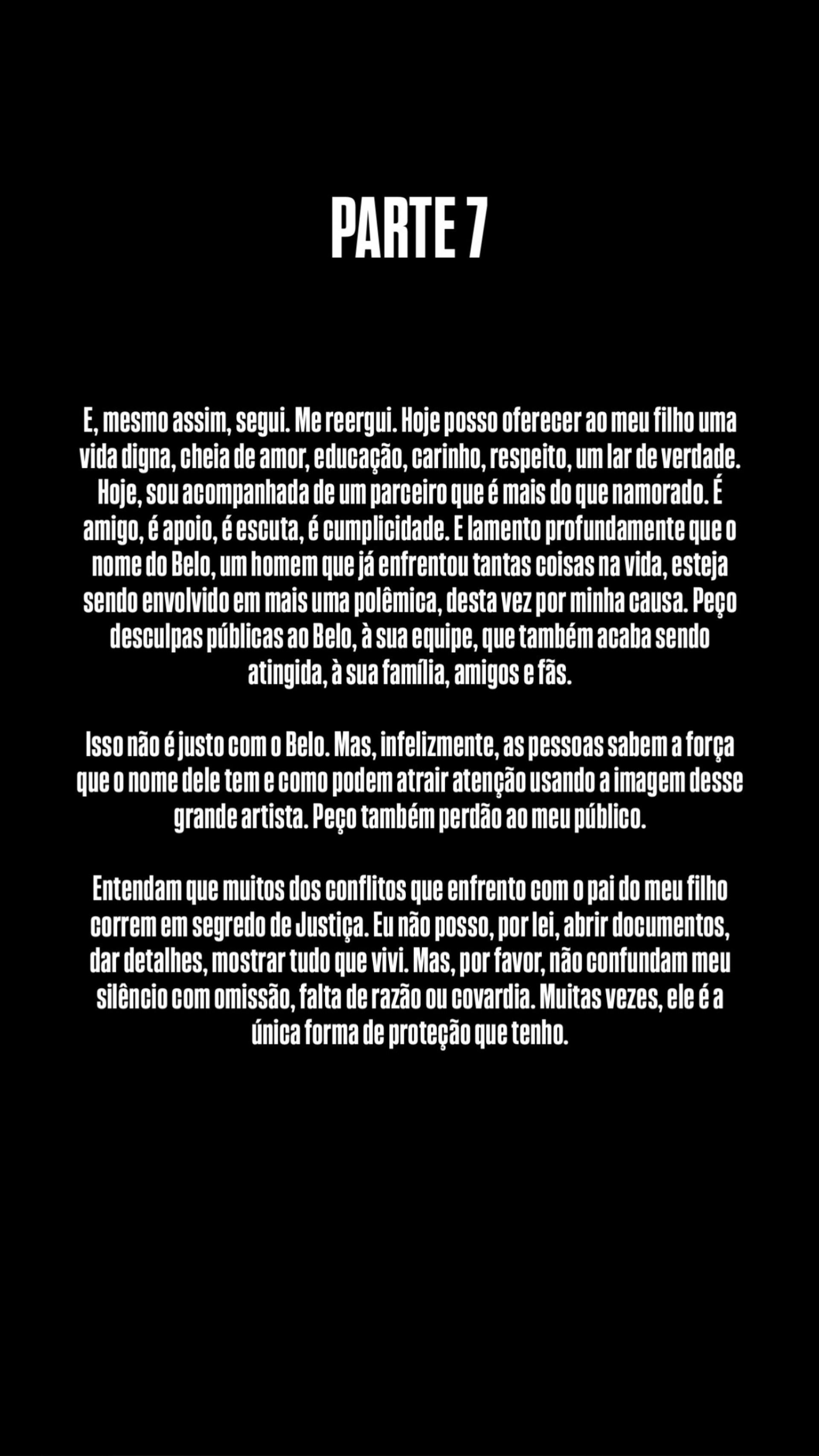 Rayane Figliuzzi se manifesta sobre acusações de ex - Reprodução do Instagram