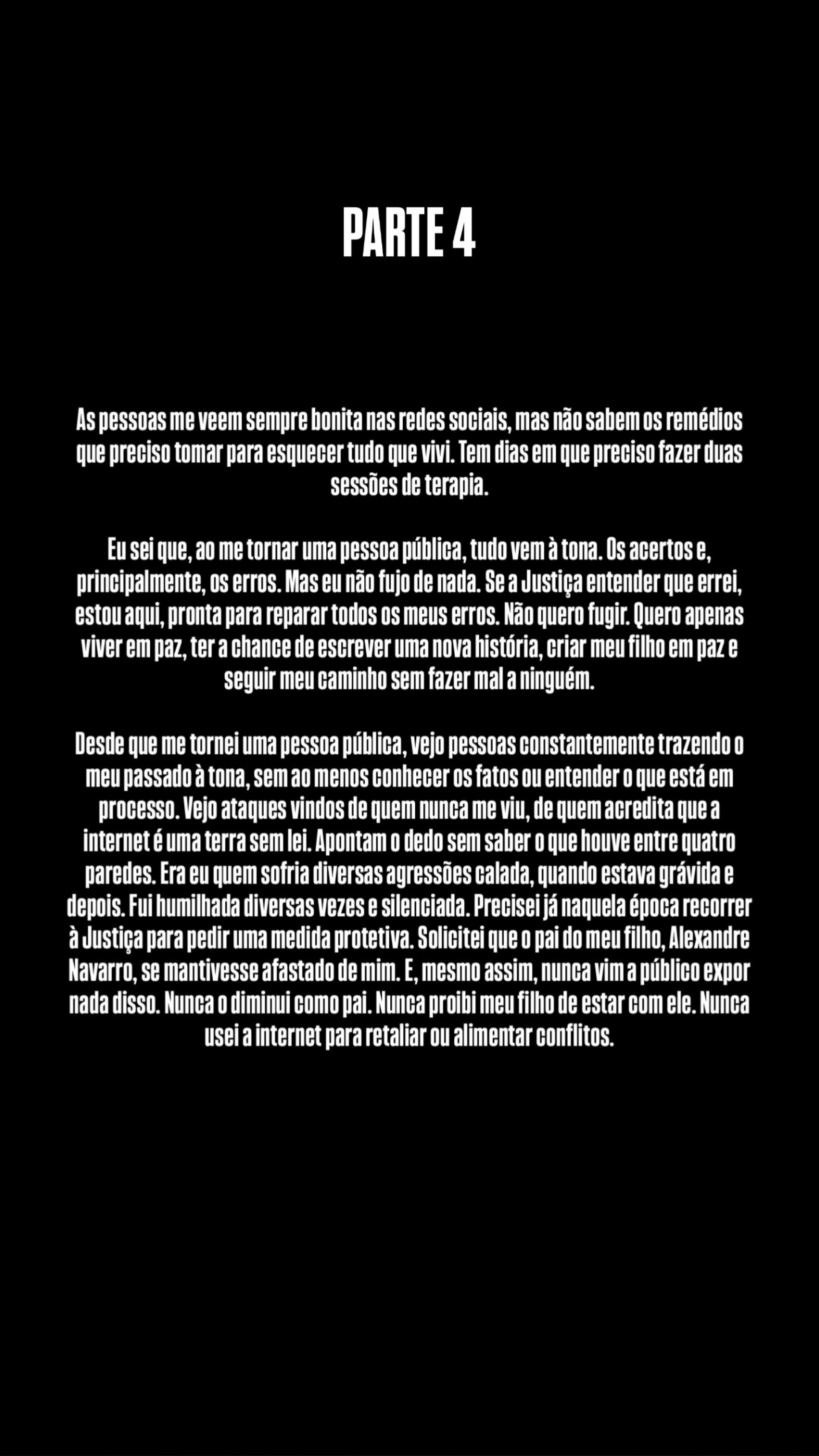 Rayane Figliuzzi se manifesta sobre acusações de ex - Reprodução do Instagram