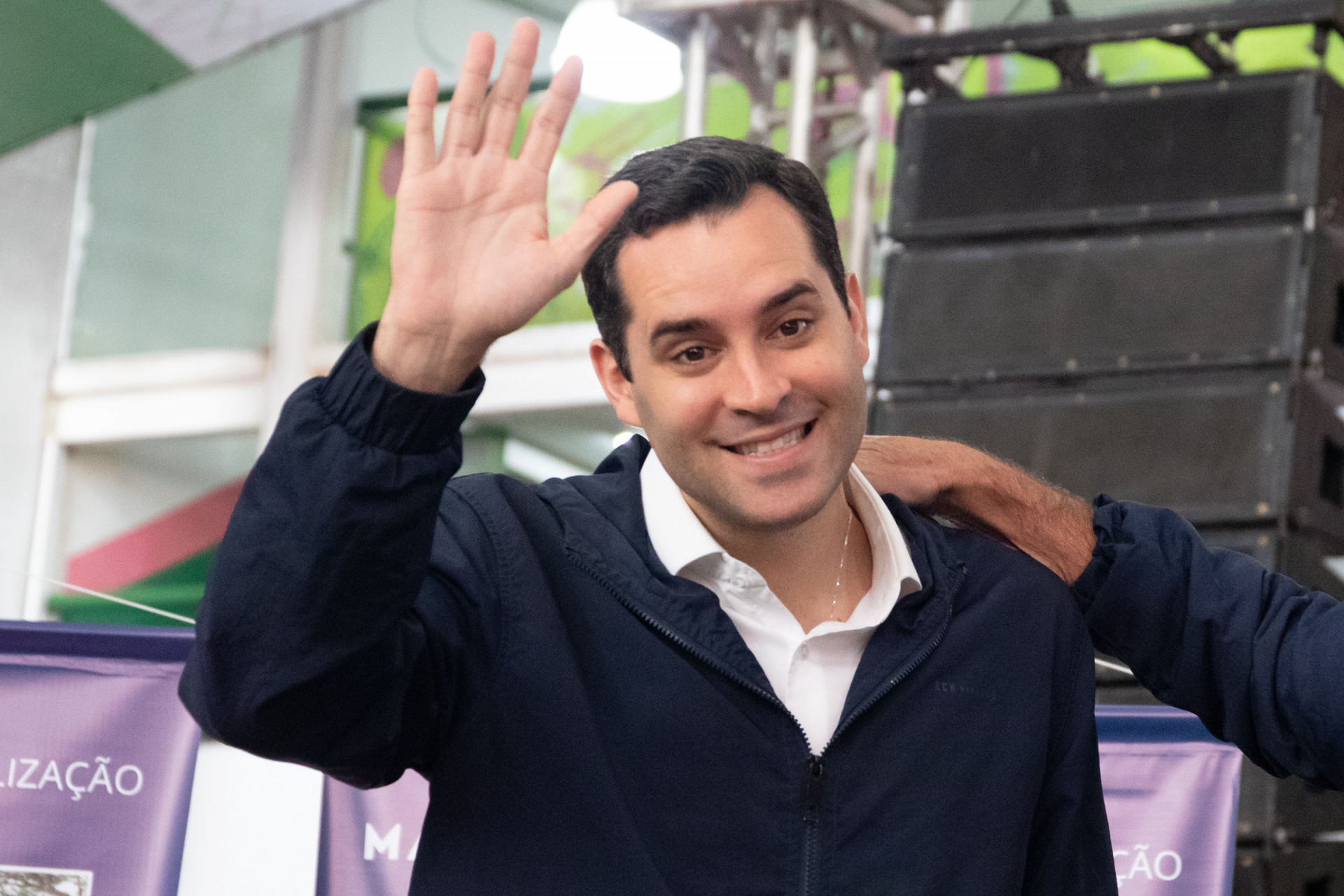 Vice-prefeito Eduardo Cavaliere no lan&ccedil;amento de dois residenciais Minha Casa, Minha Vida na Mangueira - &Eacute;rica Martin/Ag&ecirc;ncia O Dia