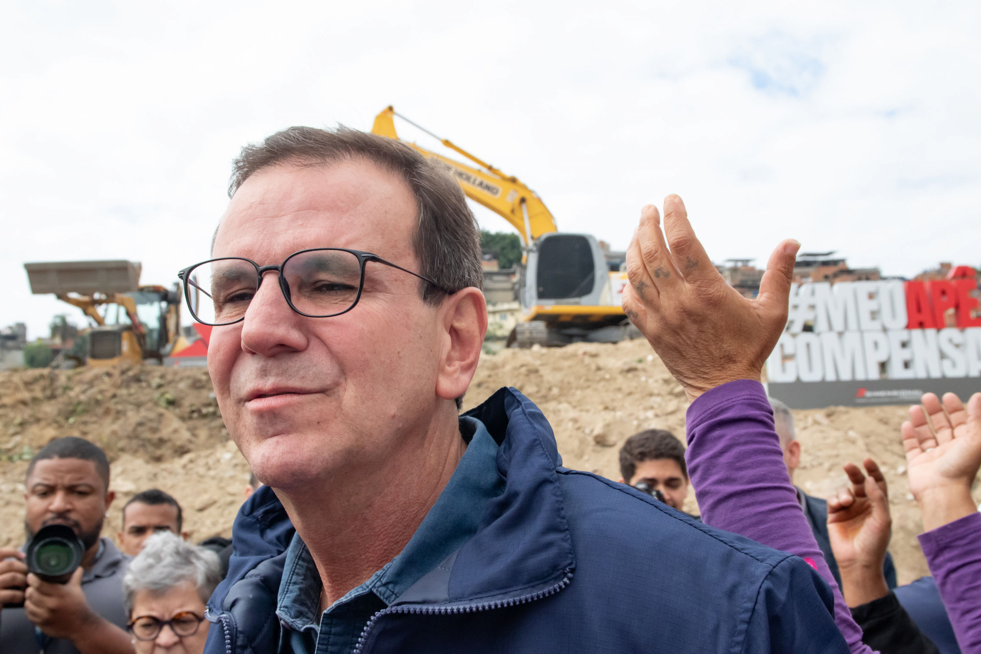 Eduardo Paes no lan&ccedil;amento de dois residenciais Minha Casa, Minha Vida na Mangueira - &Eacute;rica Martin/Ag&ecirc;ncia O Dia